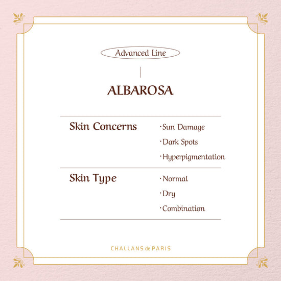 (Hello 2024) ALBAROSA SIGNATURE SERIES (Sun damage/Dark spot care Ampoule, Creme) - Challans de Paris